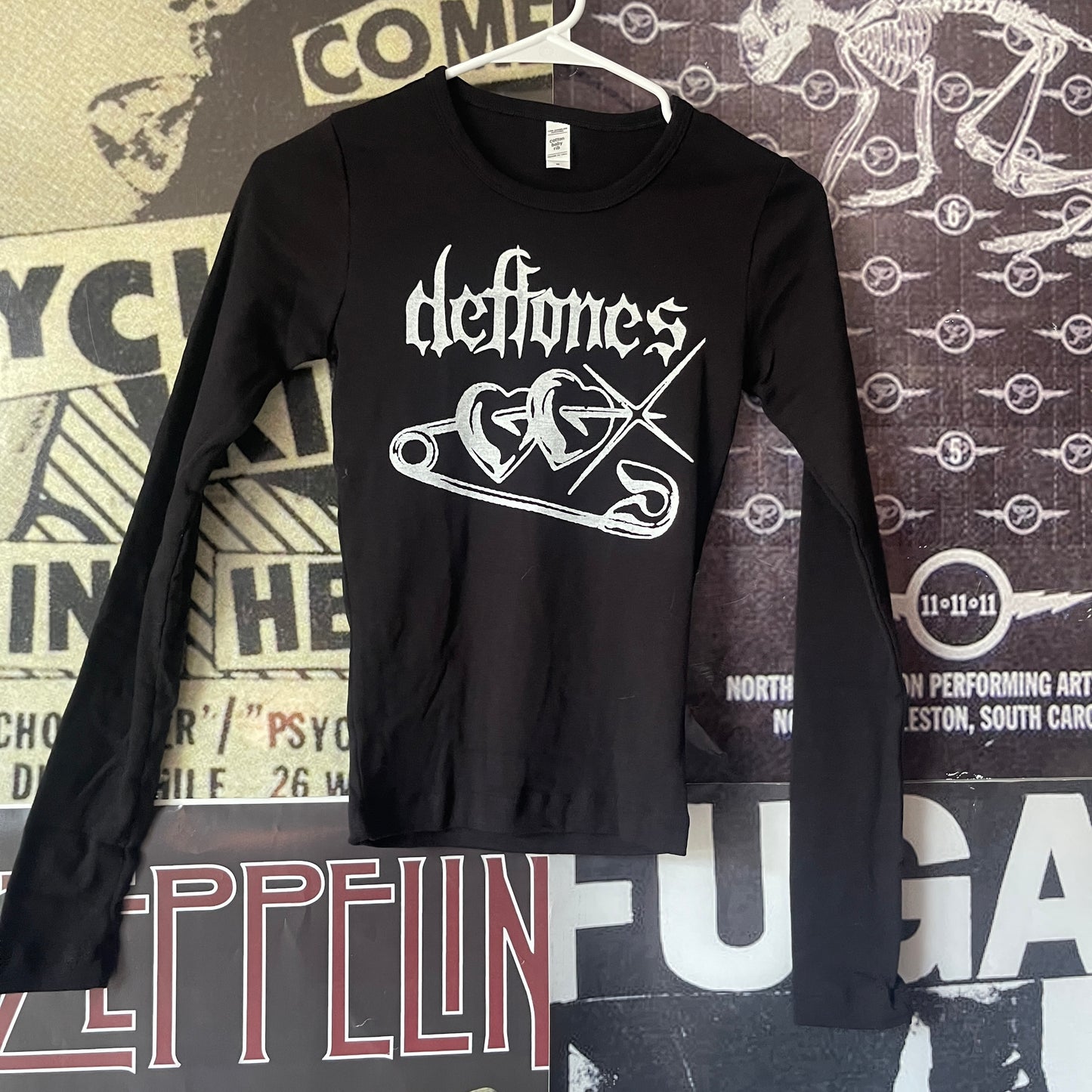 Deftones black baby long sleeve