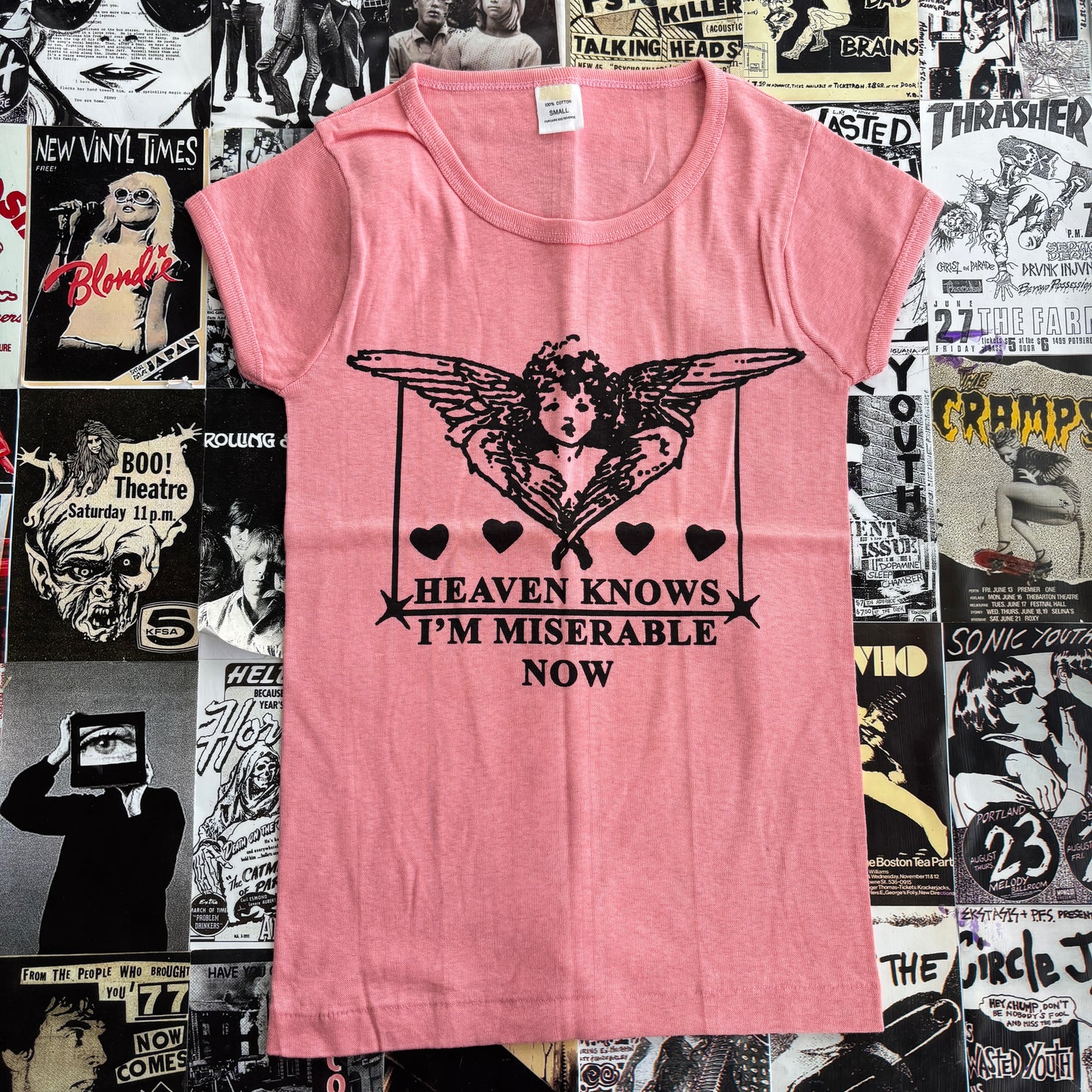 The smiths pink baby tee MED