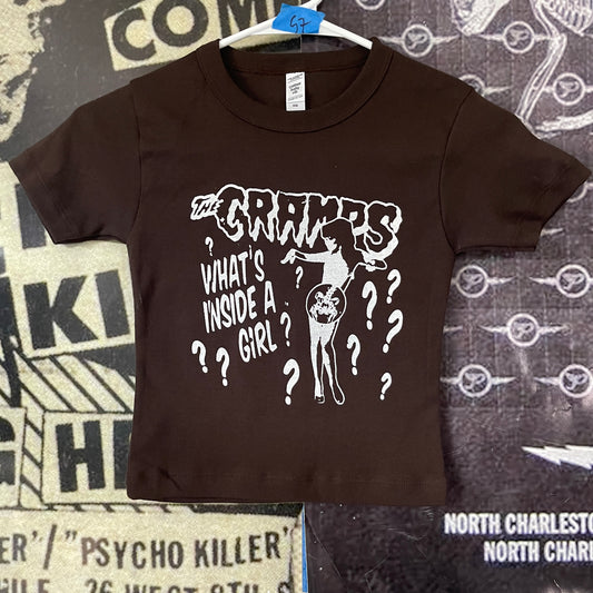 The cramps brown baby tee