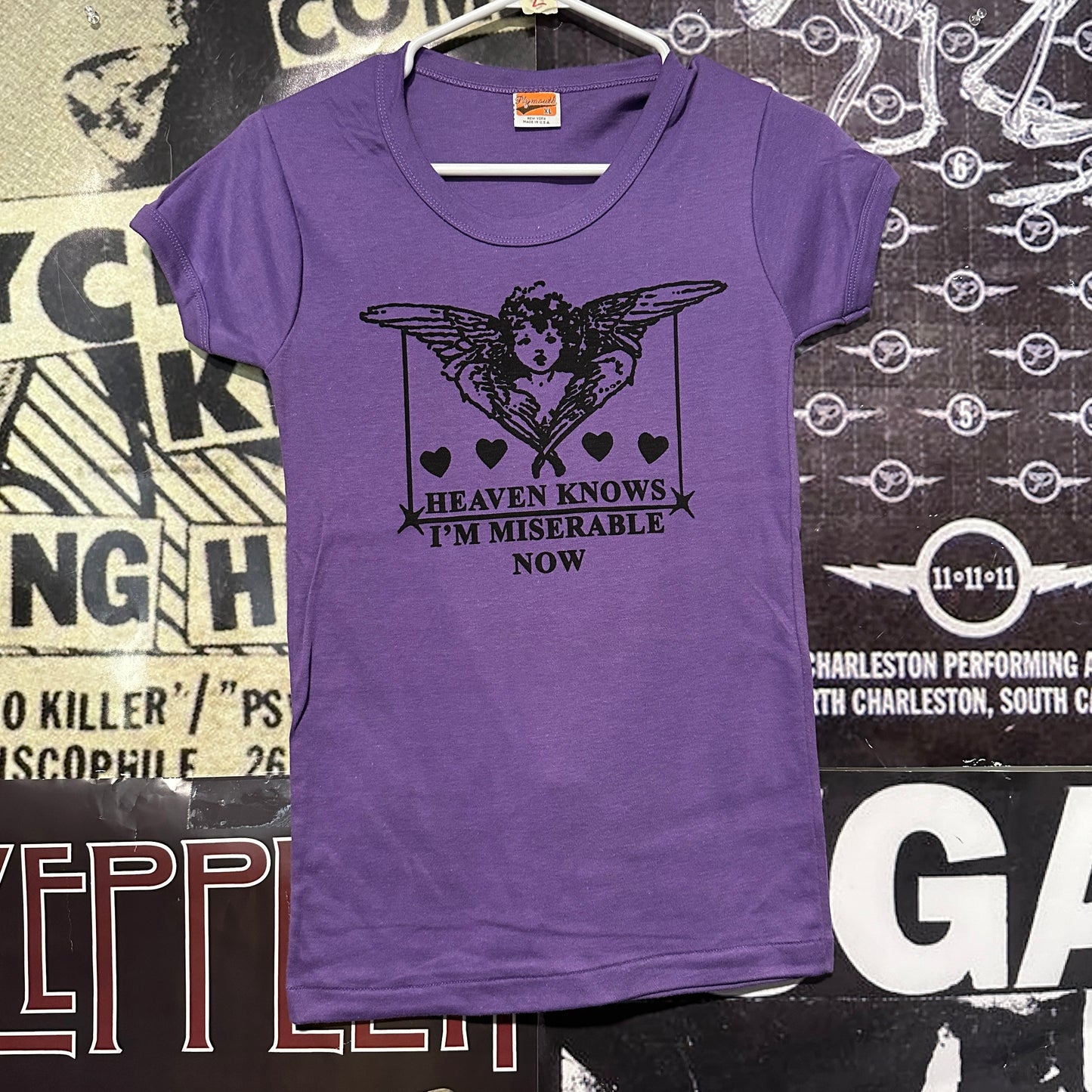 Heaven knows purple babydoll tee MED/LAR