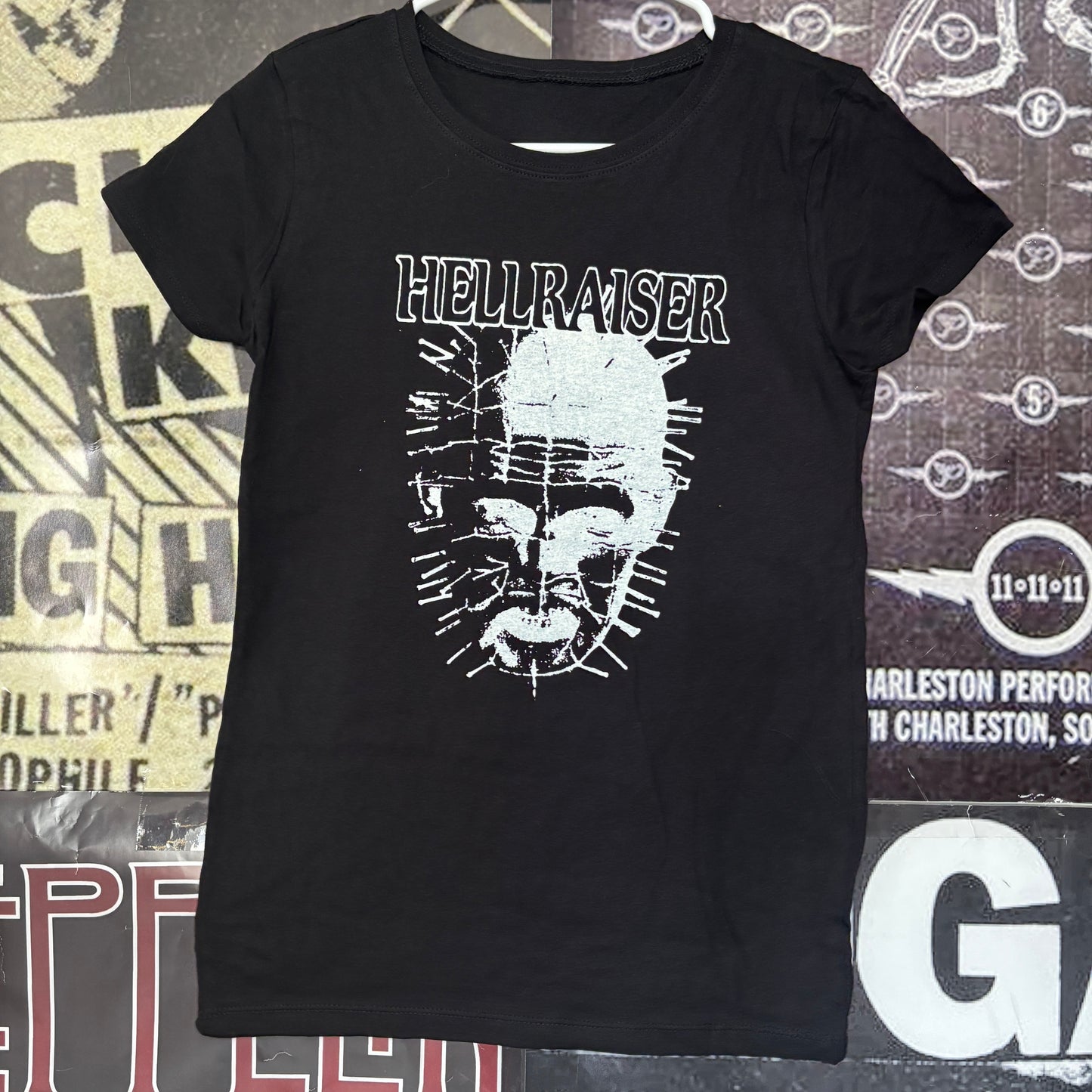 Hellraiser black/white black babydoll tee SM/MED
