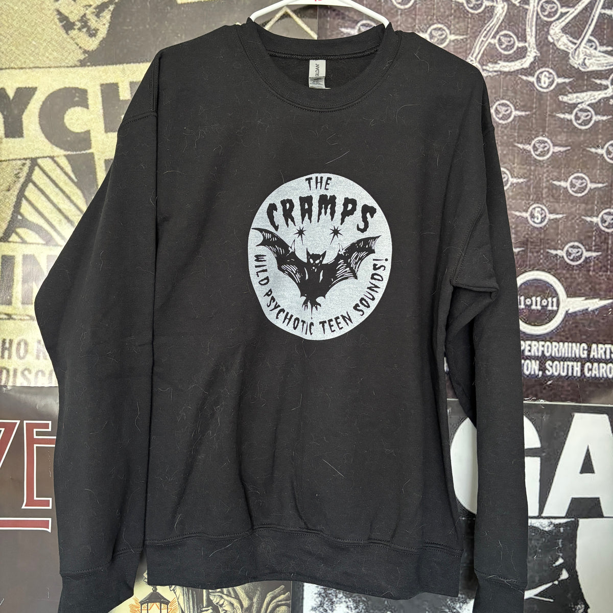 The cramps black sweatshirt SM/MED