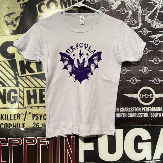 Dracula light purple/purple long baby tee