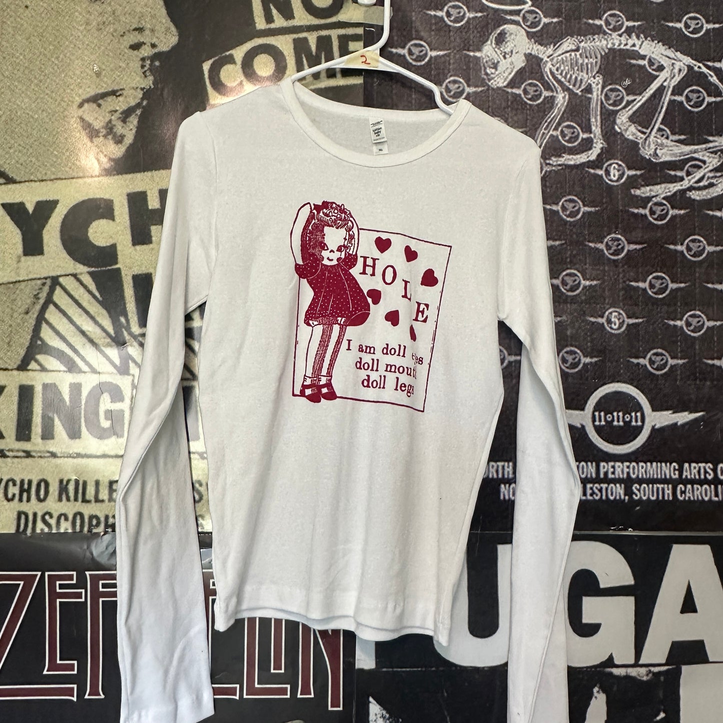 Doll parts white long sleeve XL