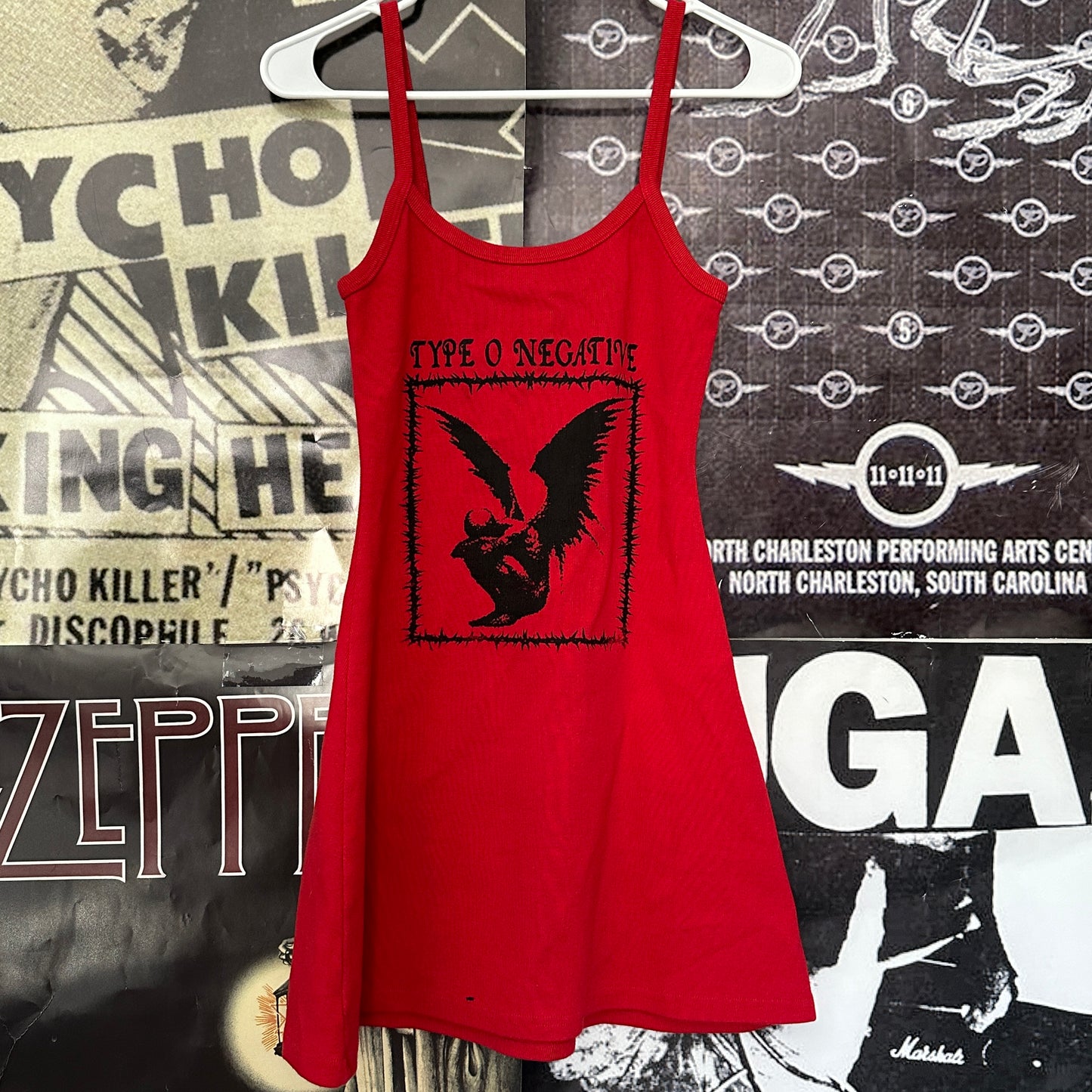 Type O negative red tank dress