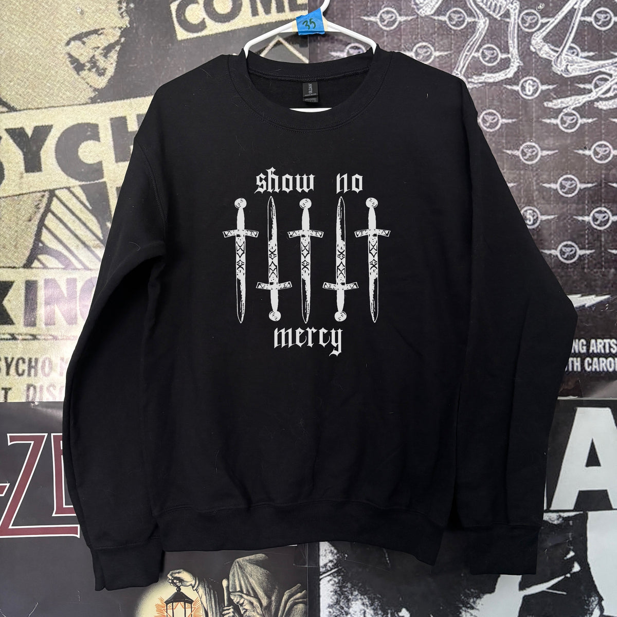 NO MERCY black sweatshirt