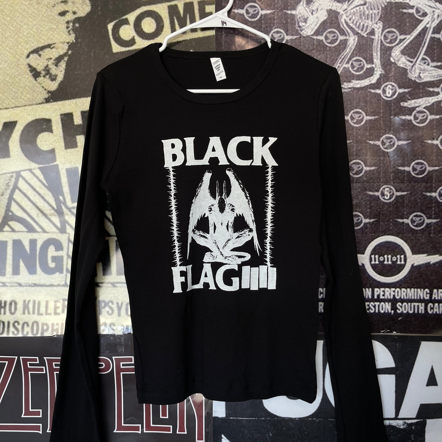 Black flag black baby long sleeve
