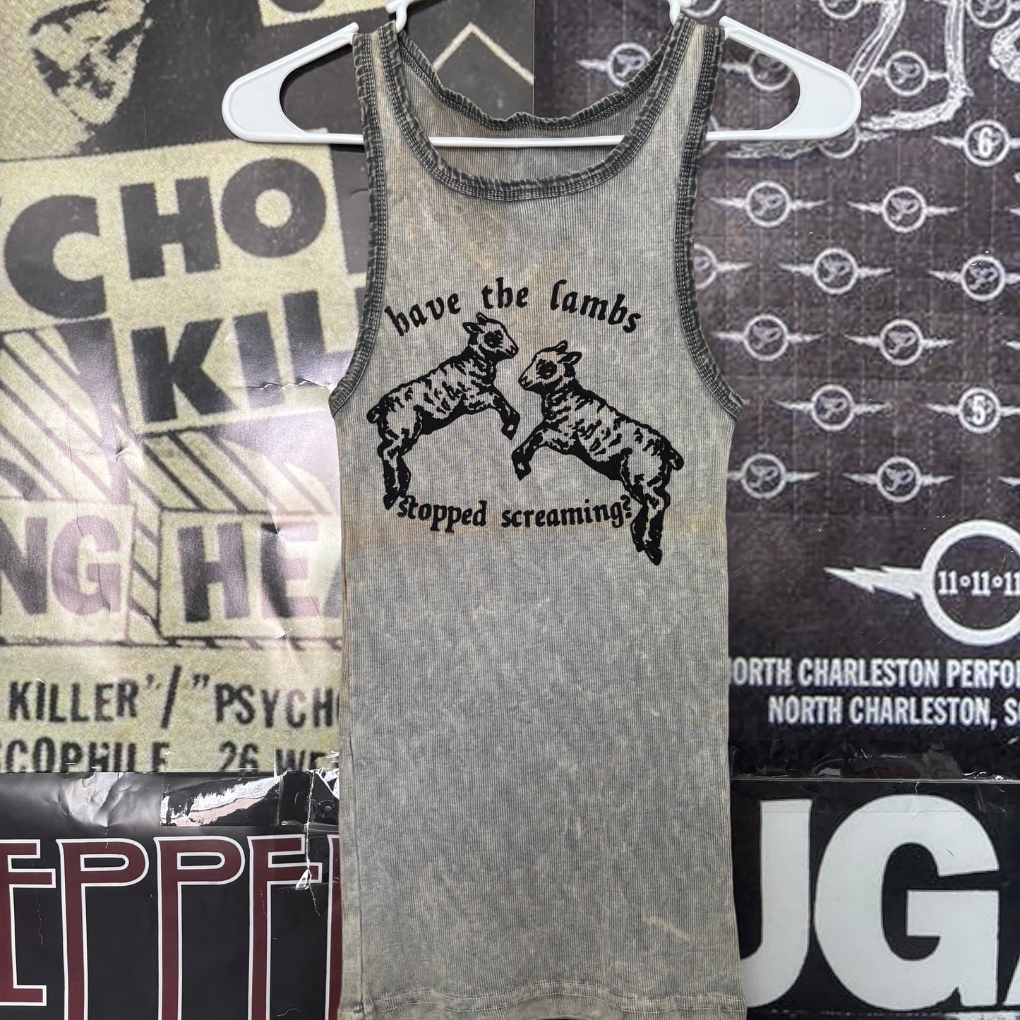 Silence lambs grey rib tank MED