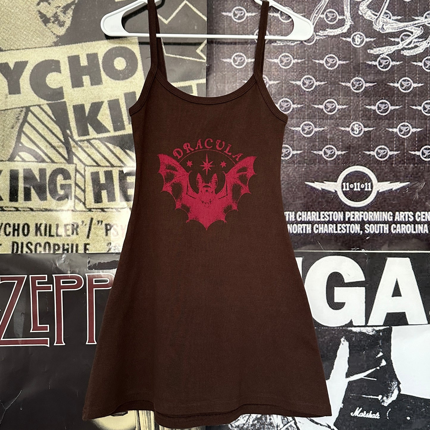 Dracula brown tank dress