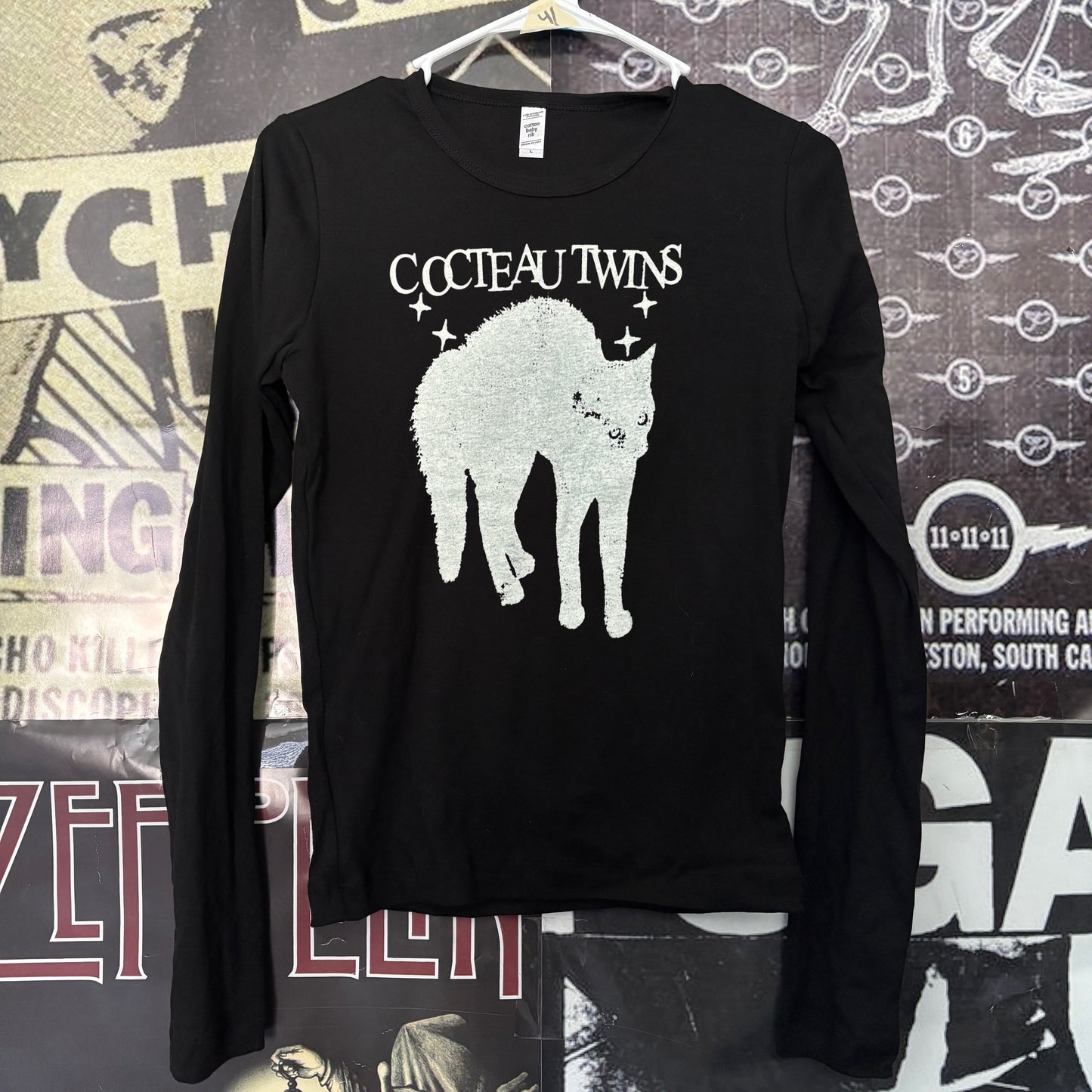 Cocteau cat black baby long sleeve