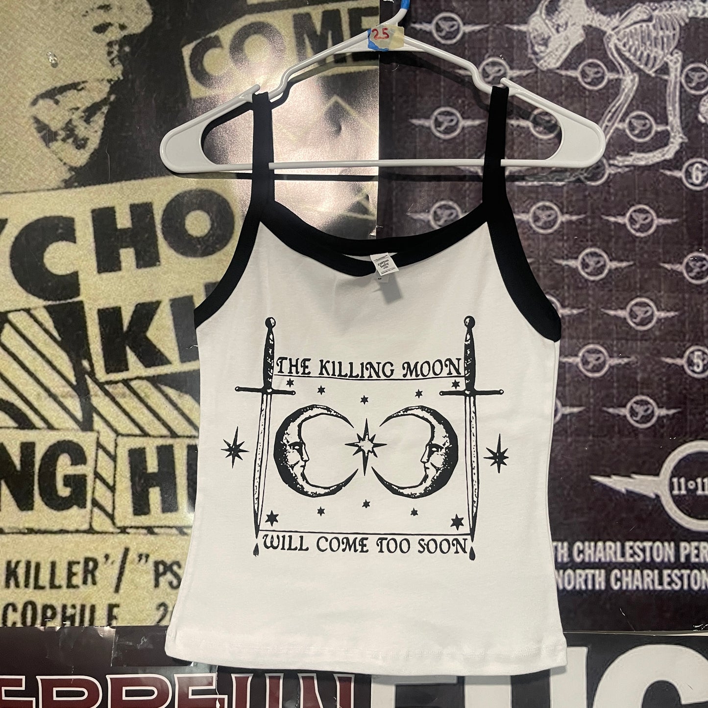 Killing moon knows black/white baby tank