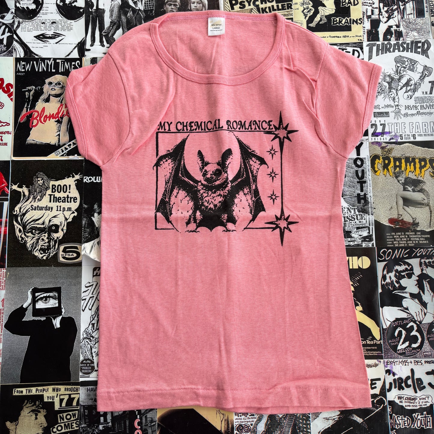 Chemical romance pink baby tee MED