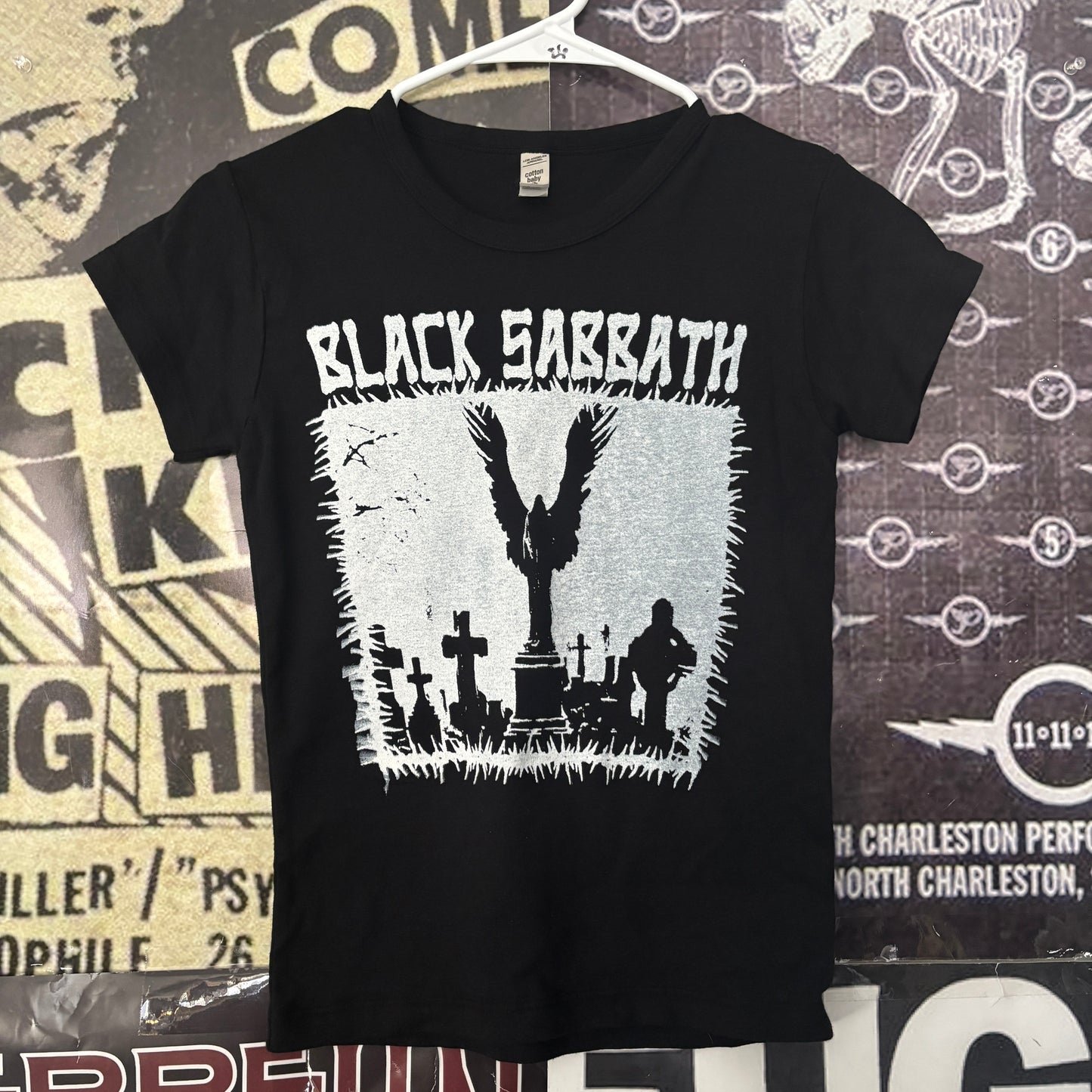 Black sabbath b&w babydoll tee
