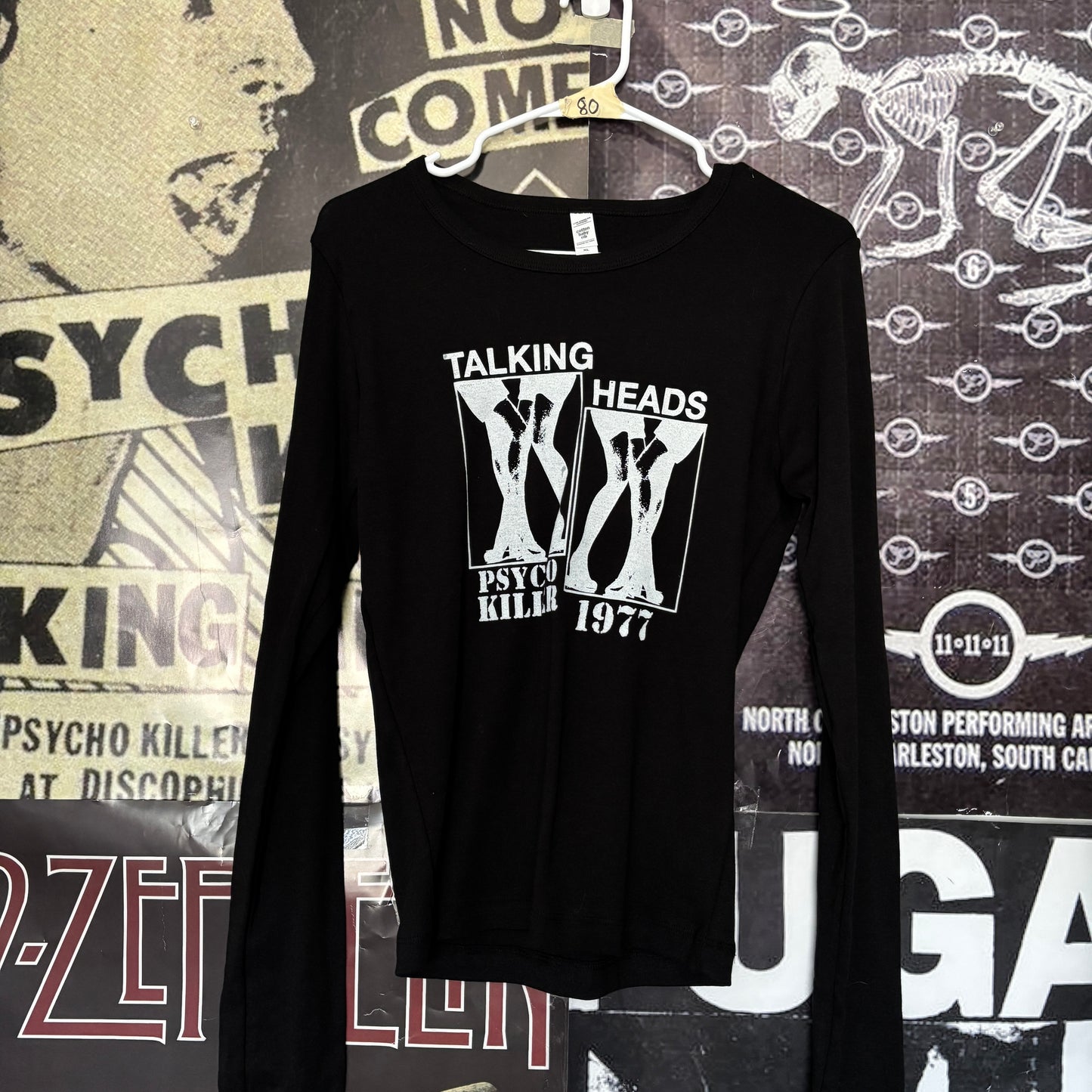 Talking heads black long sleeve XL