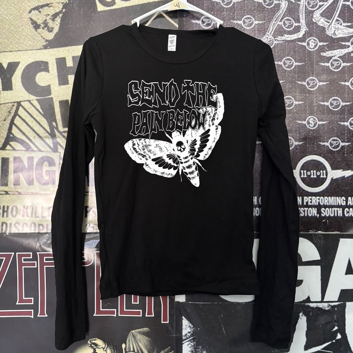 PAIN BELOW black baby long sleeve