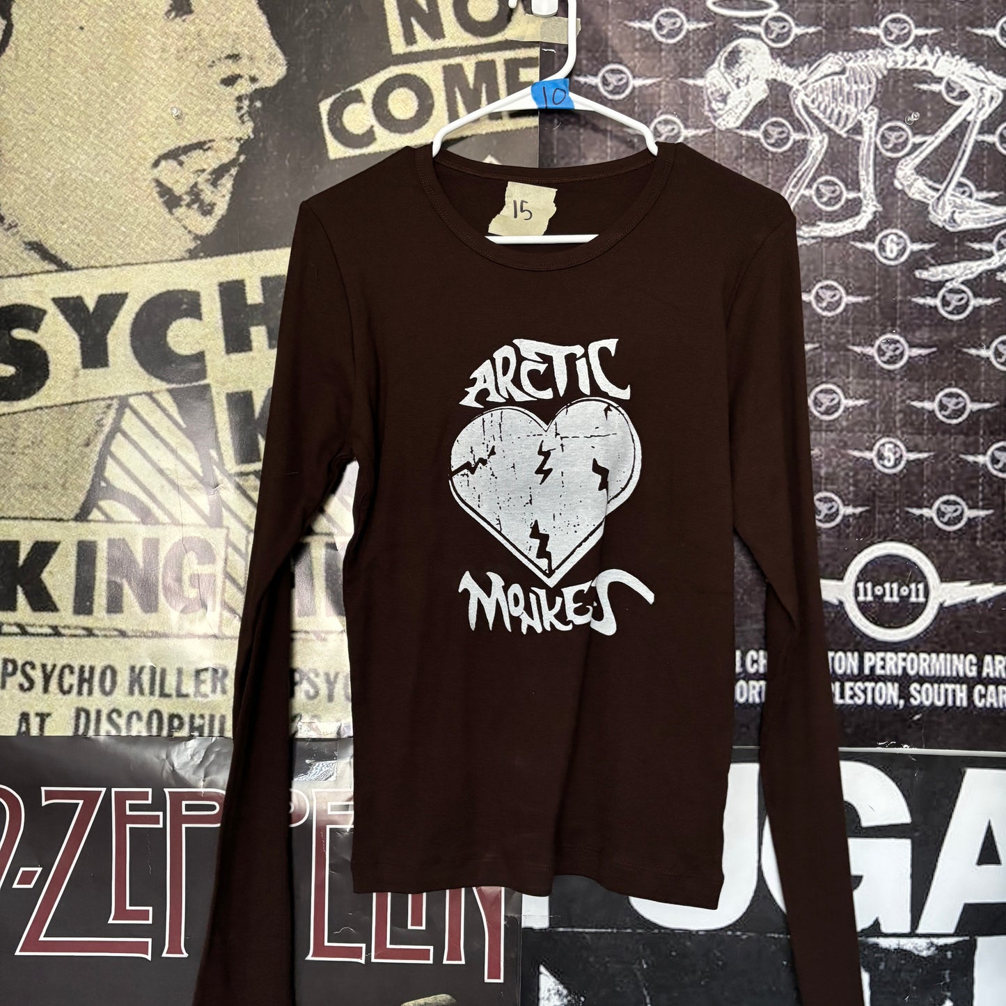 Arctic monkeys brown baby long sleeve LAR/XL
