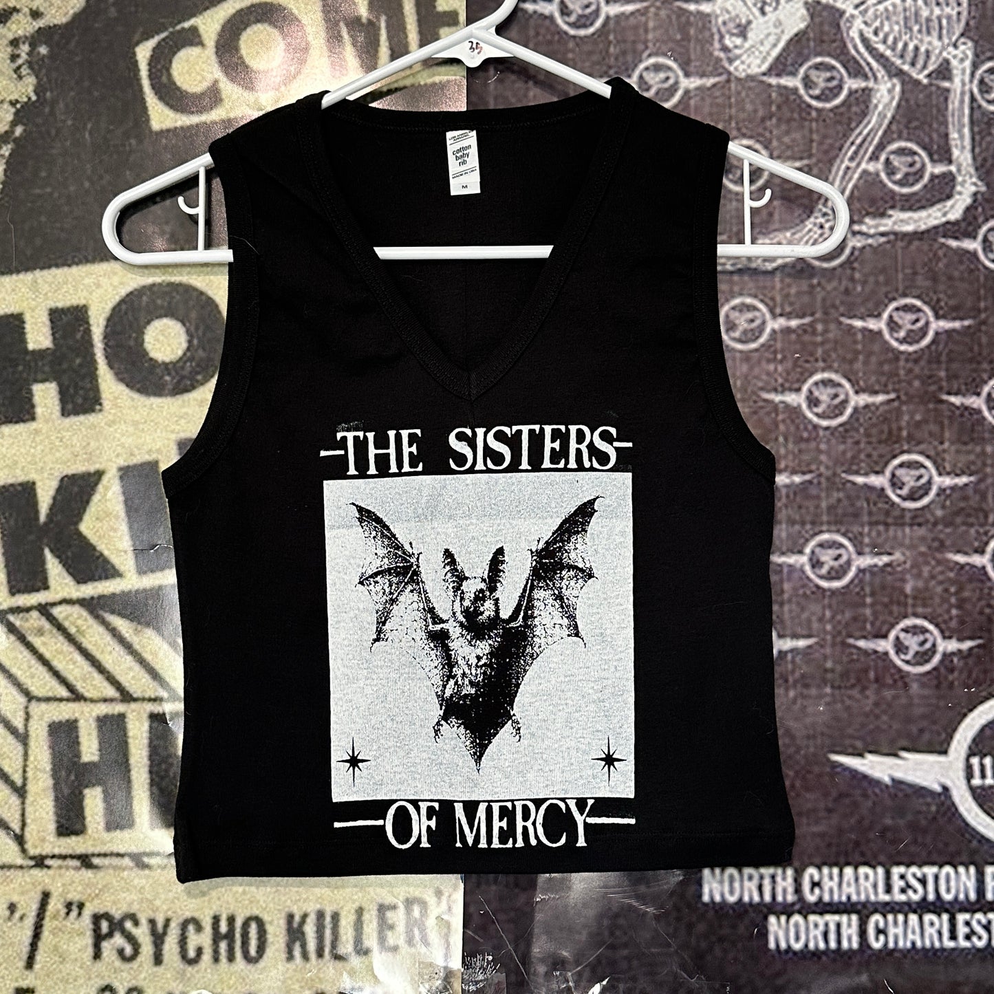Sisters of Mercy black V-neck baby tank