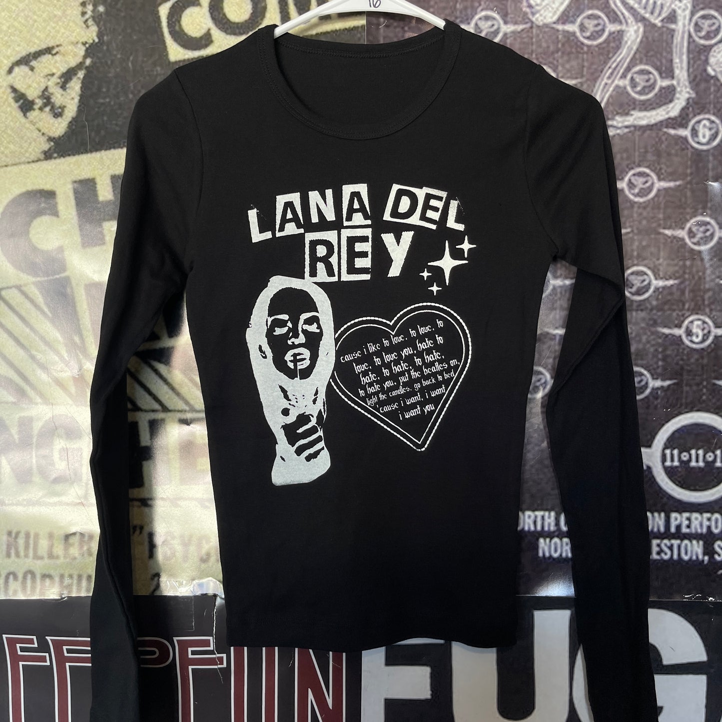 Lana Del rey black baby long sleeve