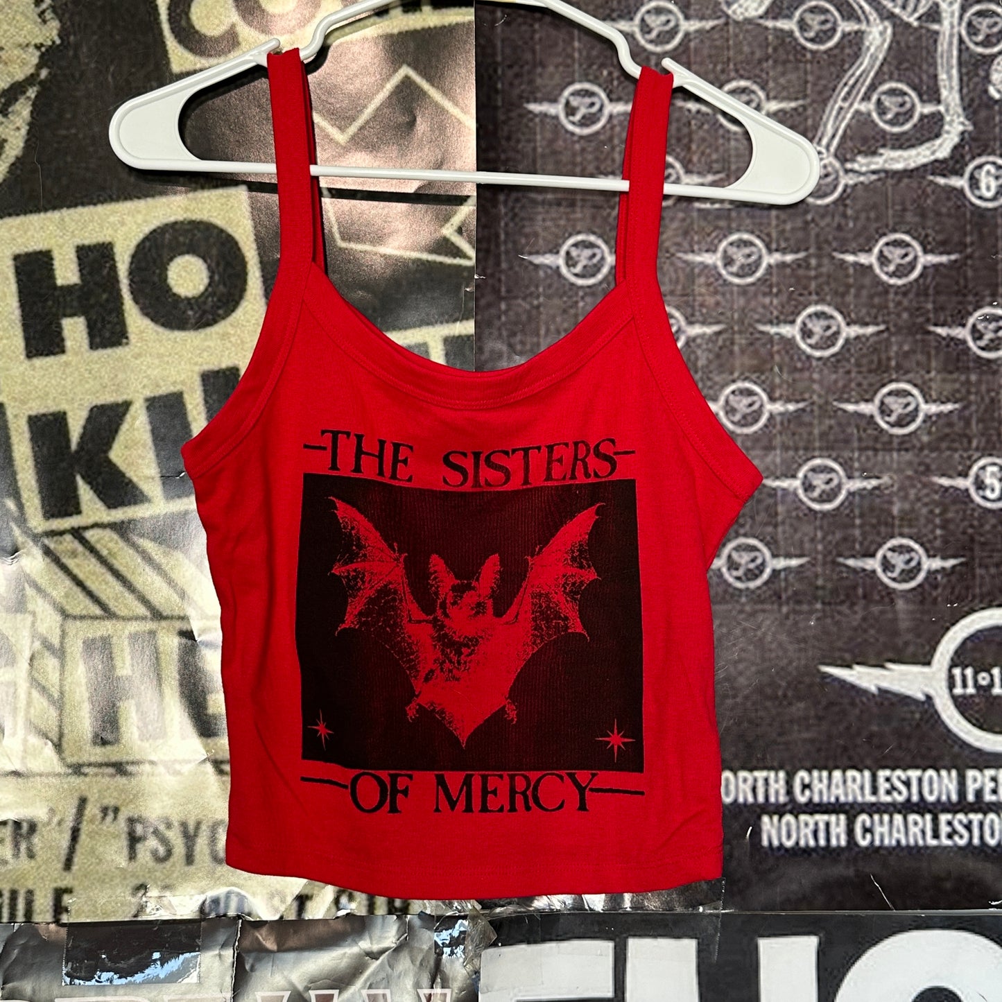 Sisters of mercy red crop baby tank