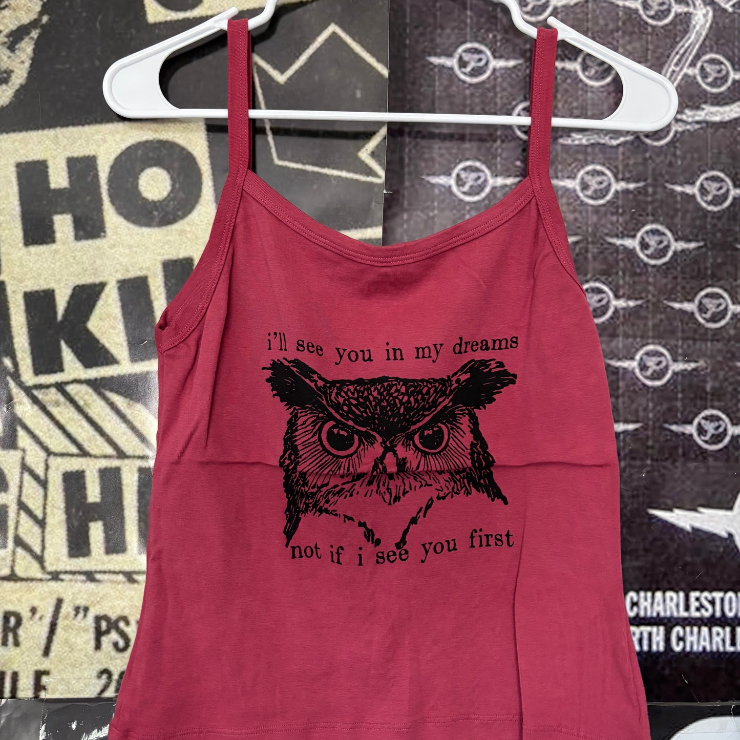 Twin peaks red baby tank LAR/XL