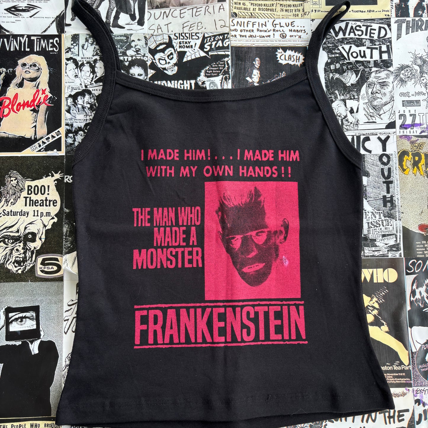 Frankenstein black/red tank LAR