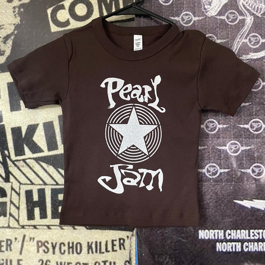 Pearl Jam brown baby tee