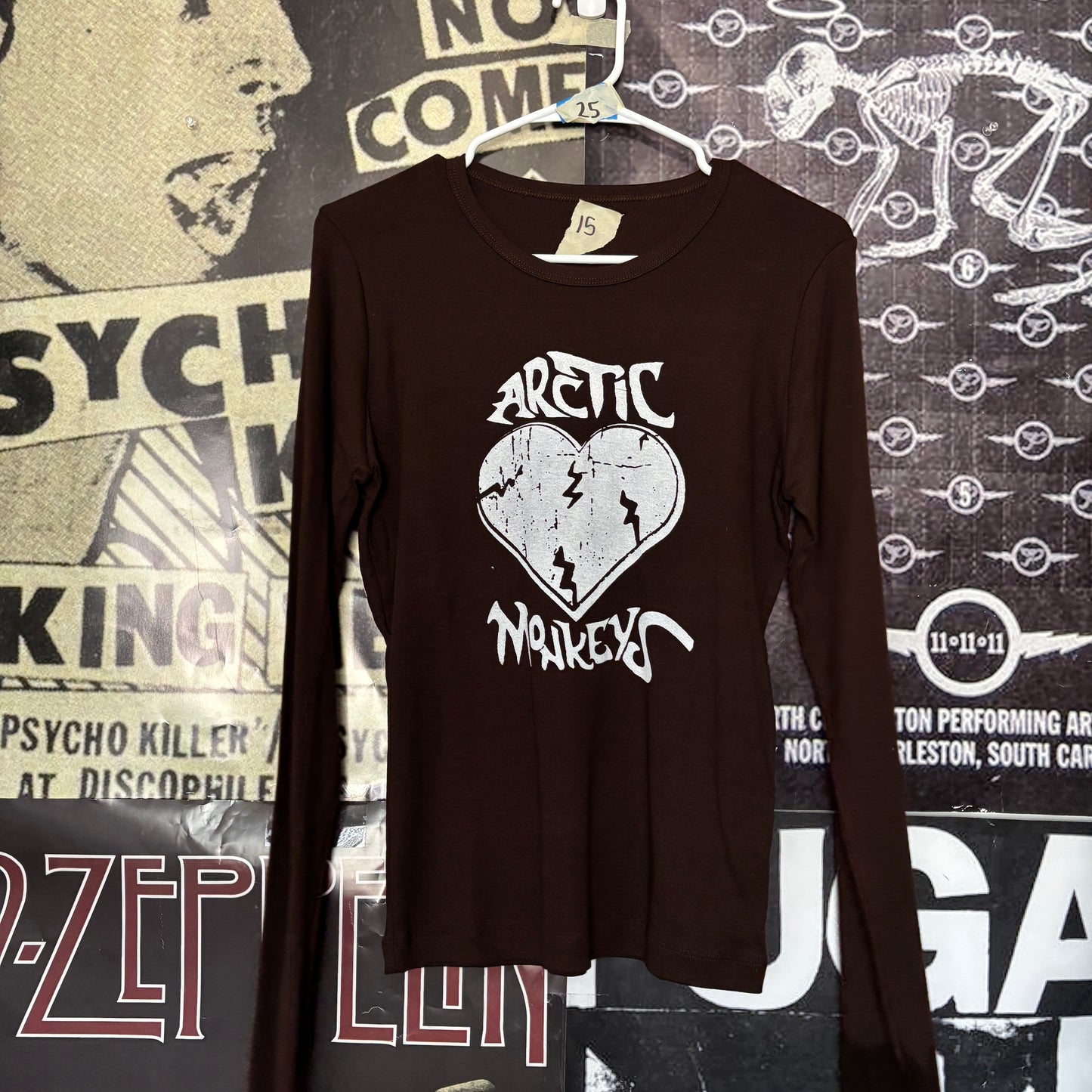 Arctic monkeys brown baby long sleeve LAR/XL
