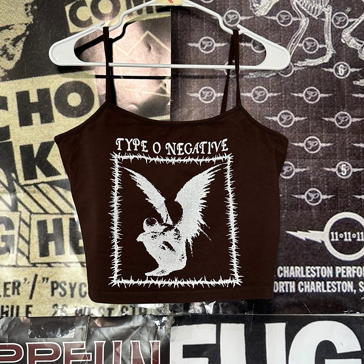 Type O negative brown crop baby tank LAR/XLAR