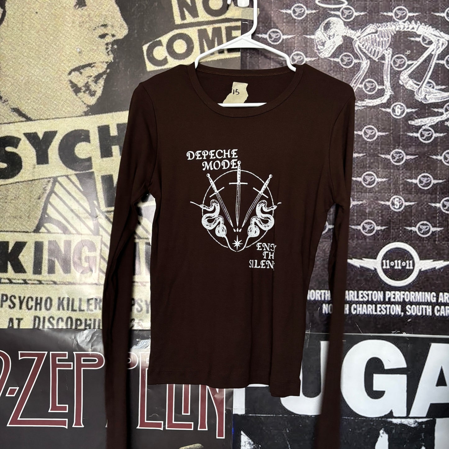 Depeche mode brown baby long sleeve LAR/XL
