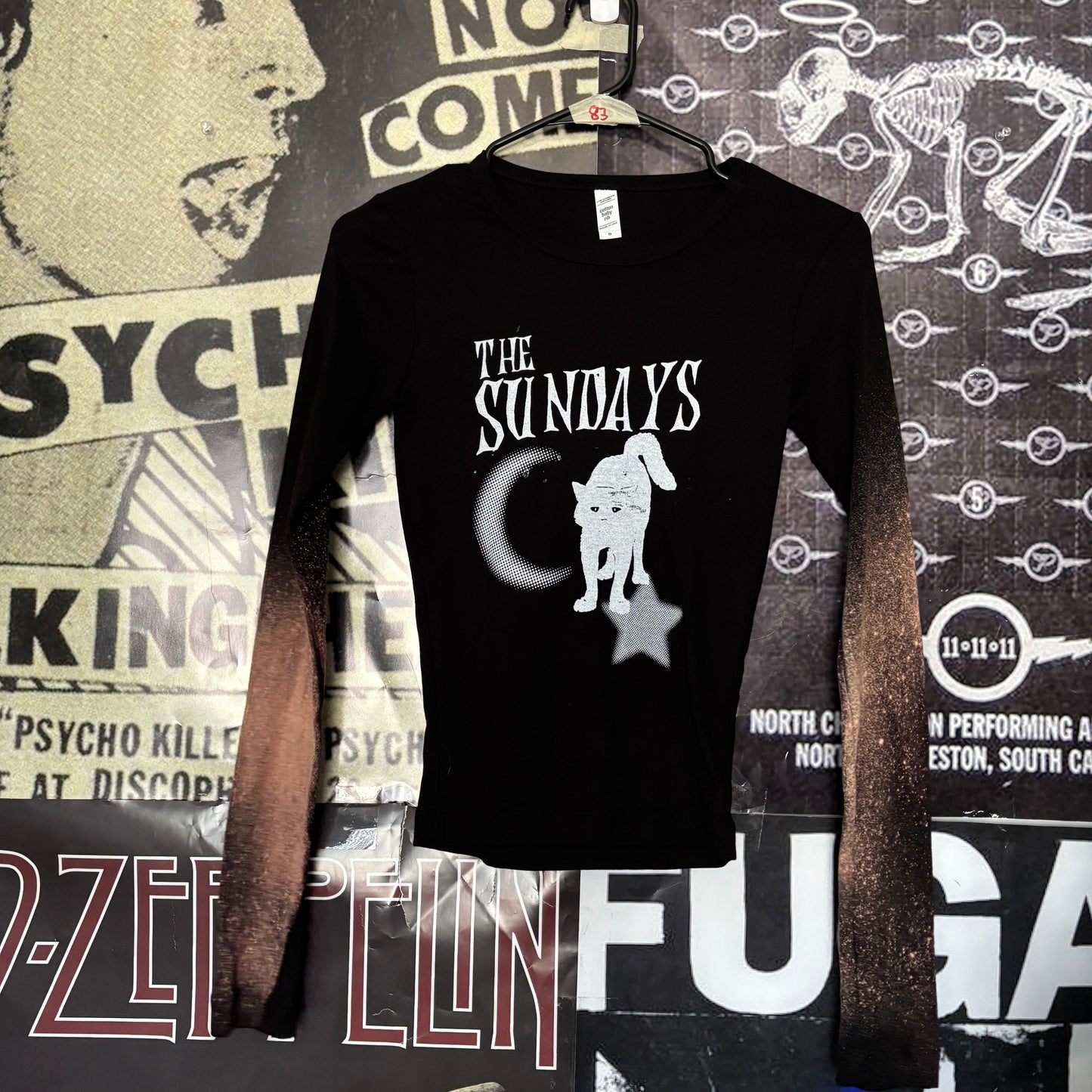 The Sundays black bleach long sleeve SM