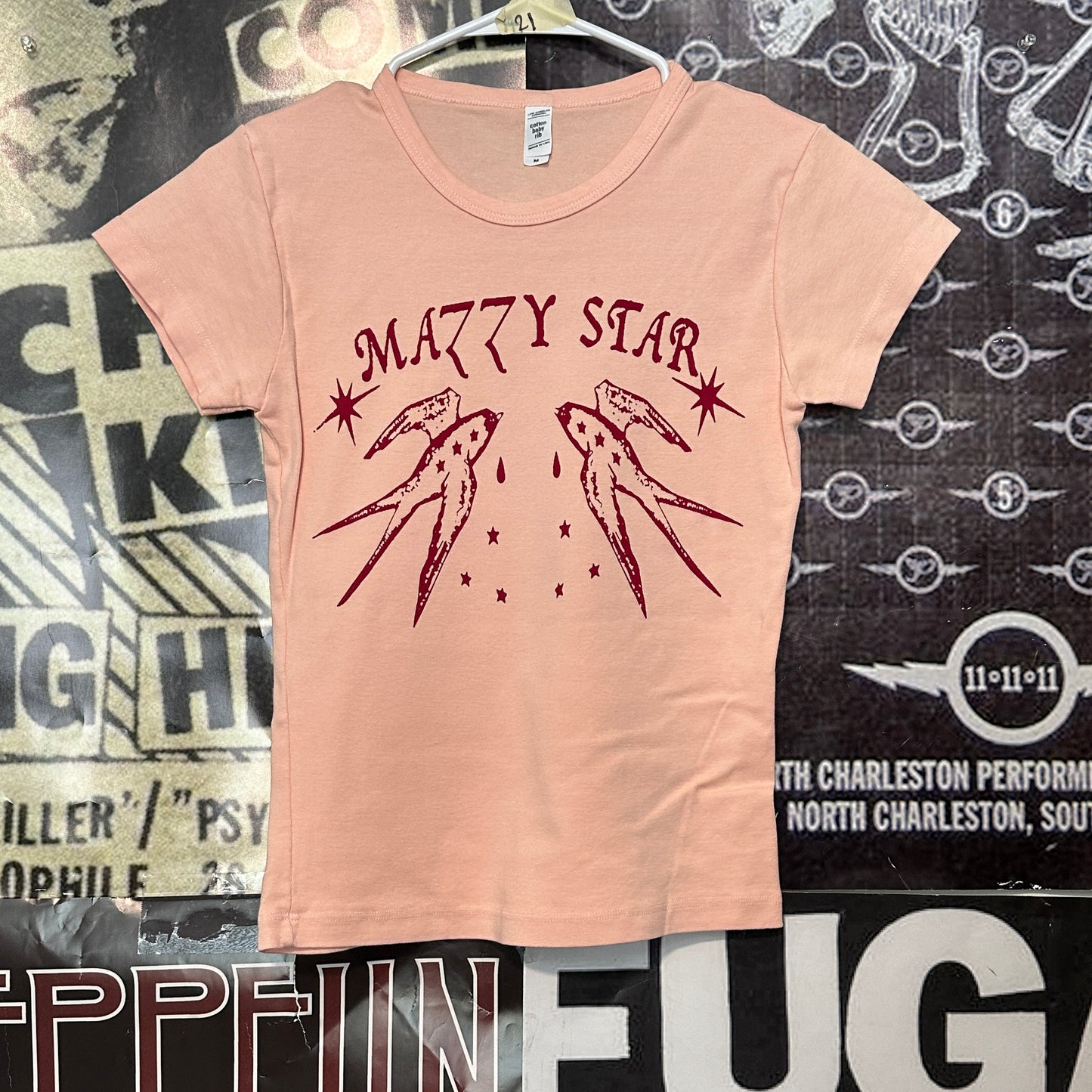 Mazzy star pink/red babydoll tee