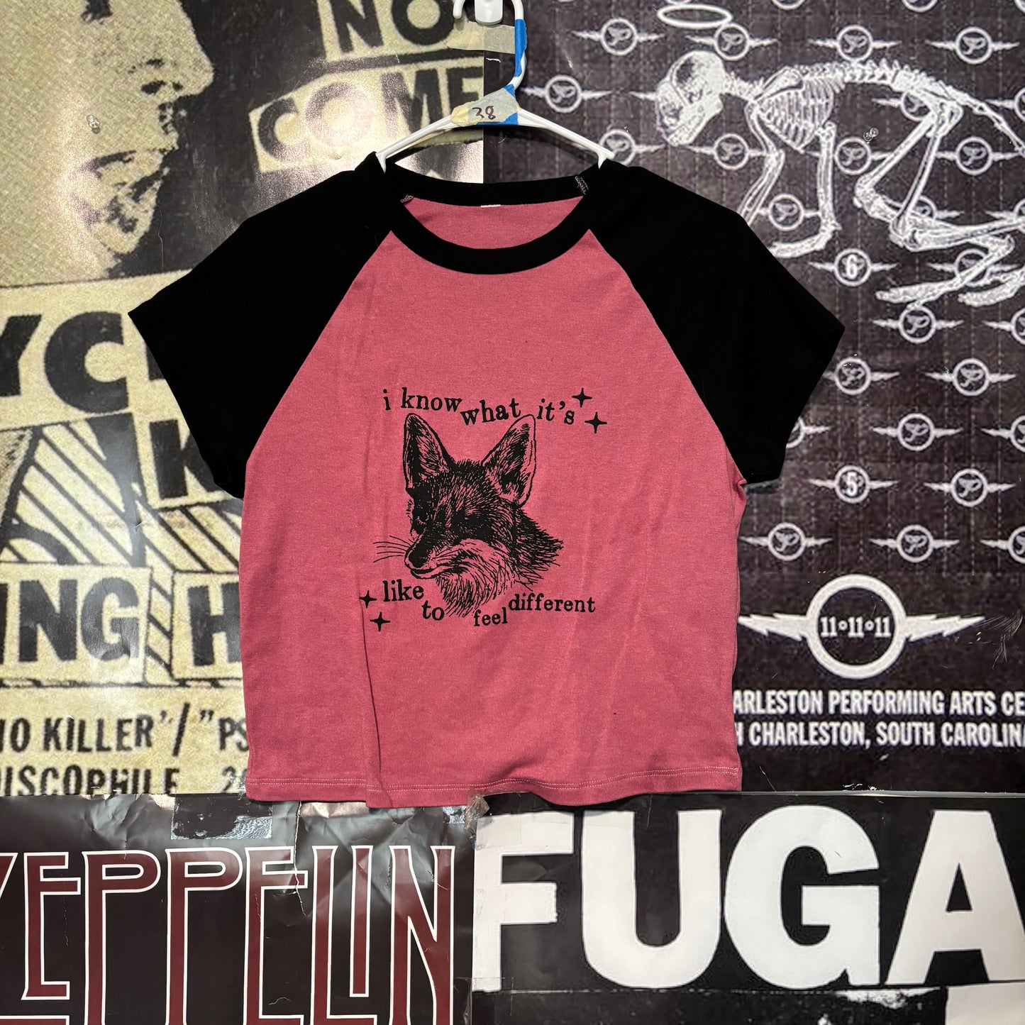 Fantastic fox red/black raglan (one size)