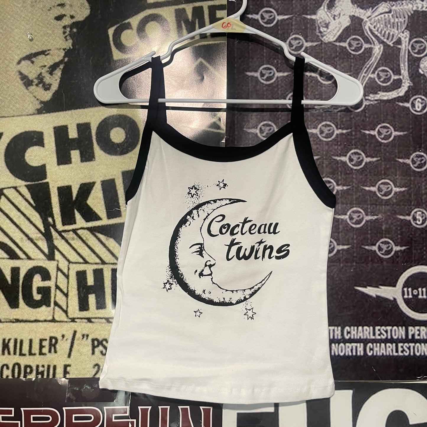 Cocteau twins black/white baby tank