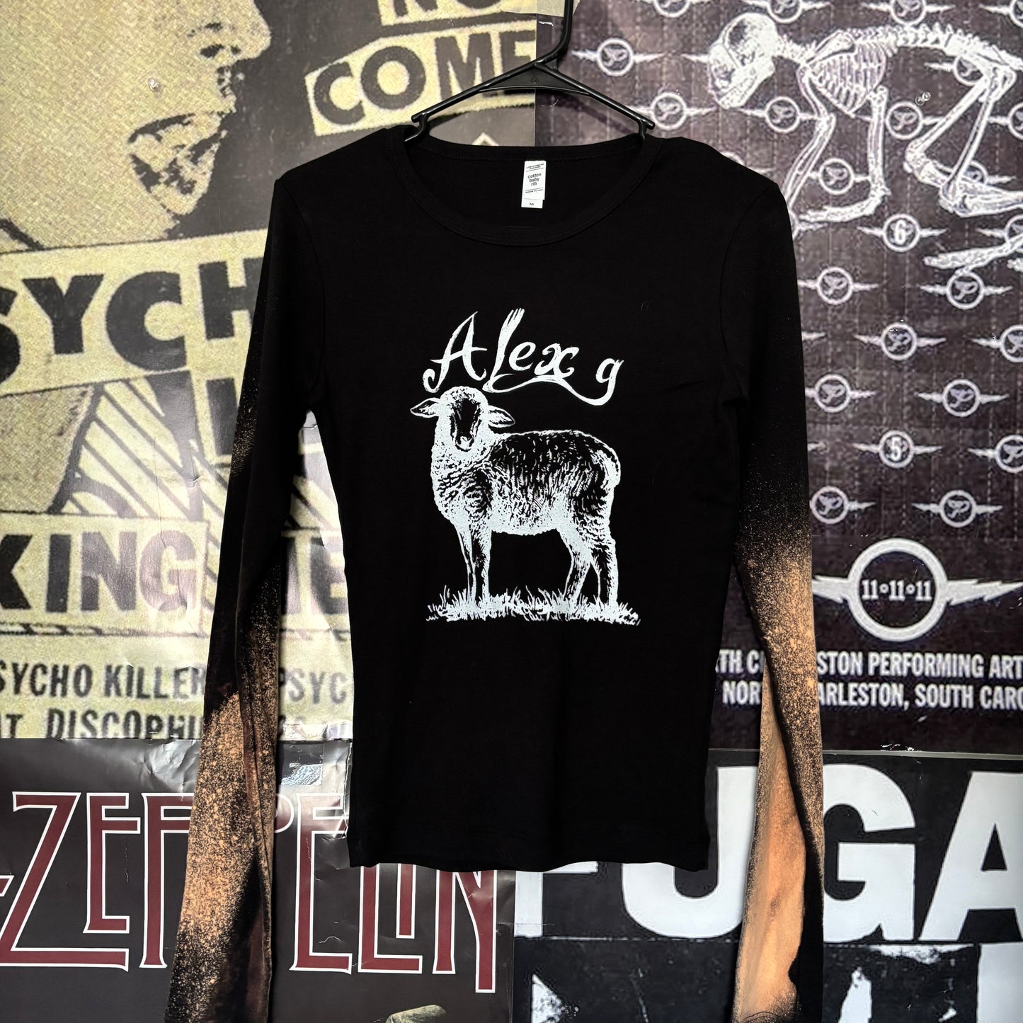 Alex g black bleach long sleeve SM