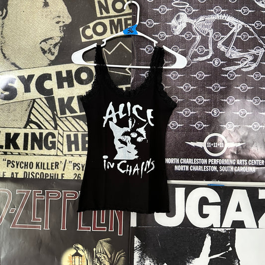 Alice In Chains black lace tank SM/MED