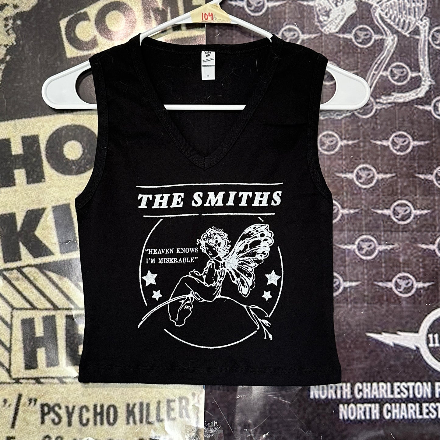 The smiths black V-neck baby tank