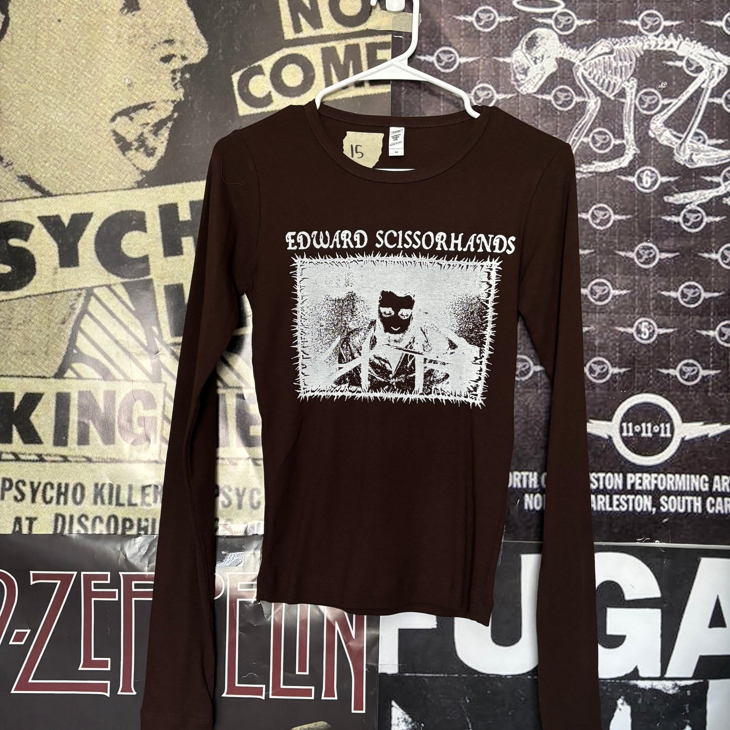 Scissorhands brown baby long sleeve SM/MED