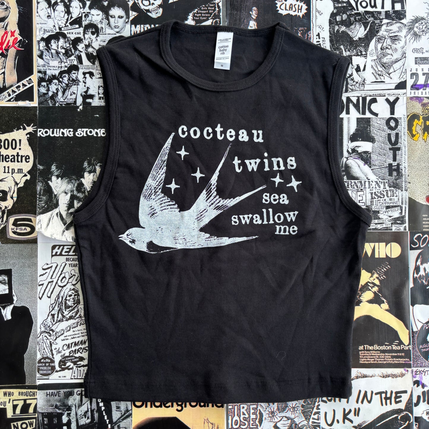 Cocteau twins black tank SM