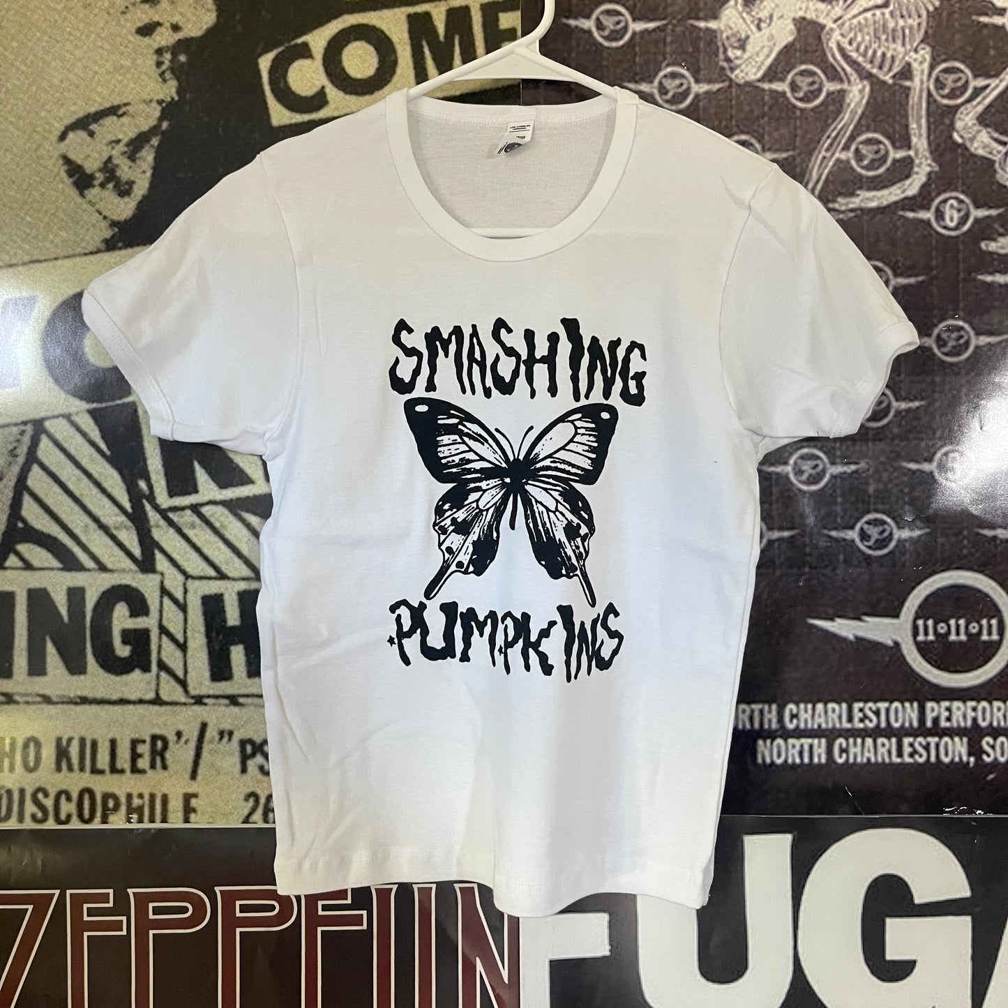 Smashing pumpkins long white baby tee