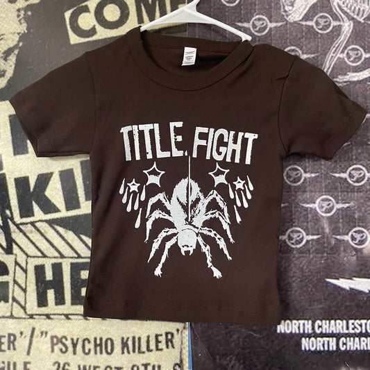Title fight brown baby tee