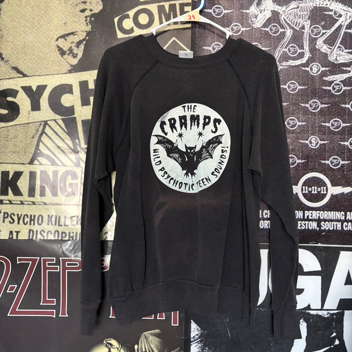 The cramps dark grey sweatshirt SM/MED