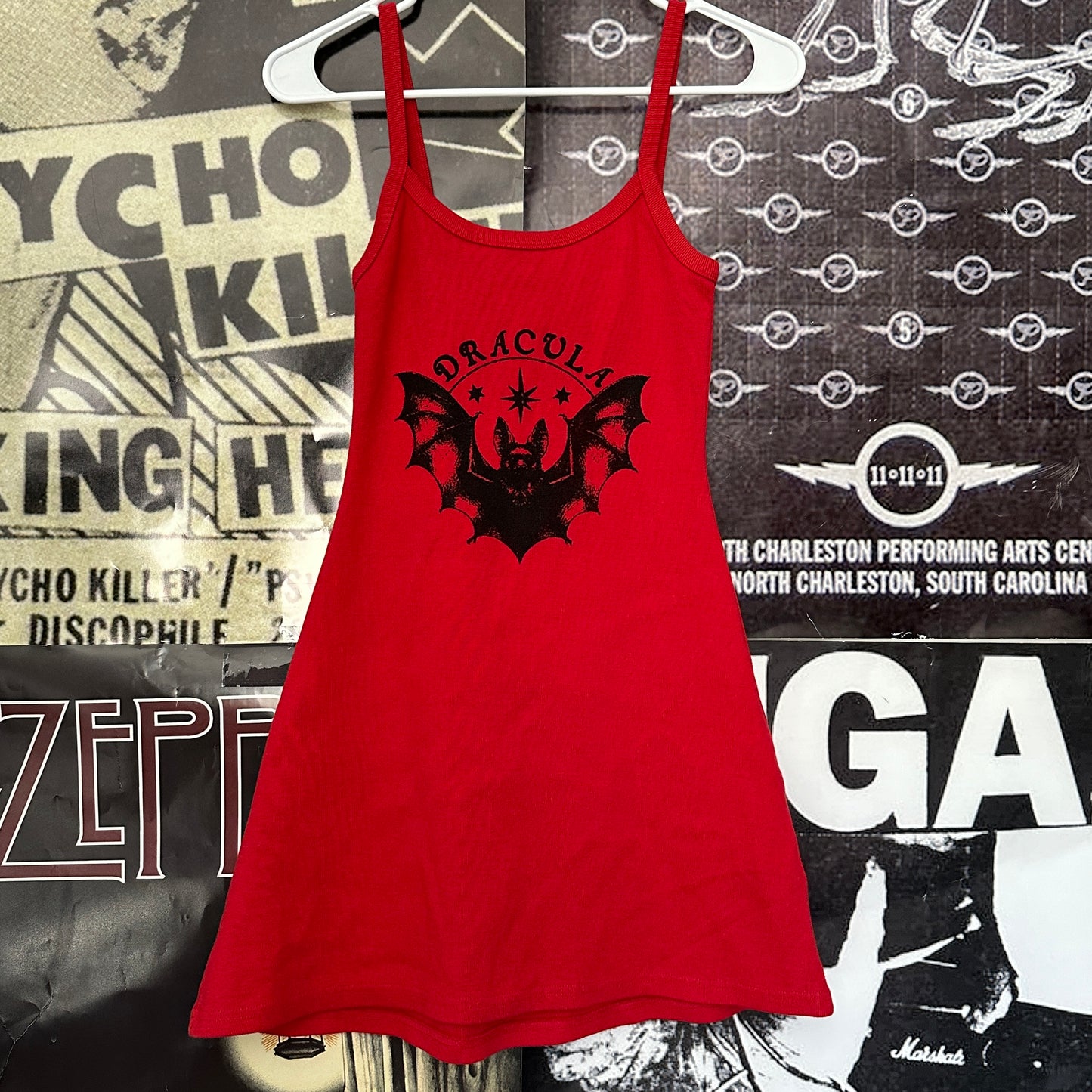 Dracula red tank dress