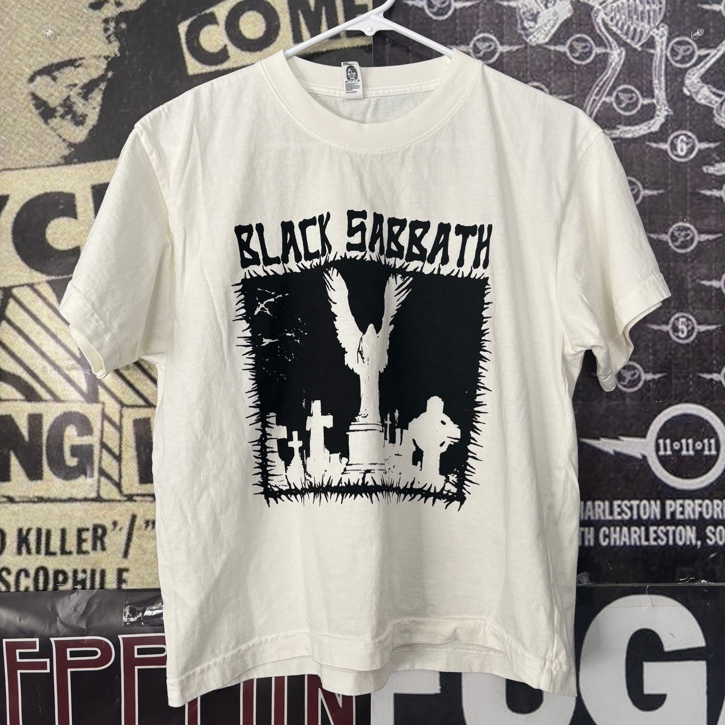 Black Sabbath cream boxy tee
