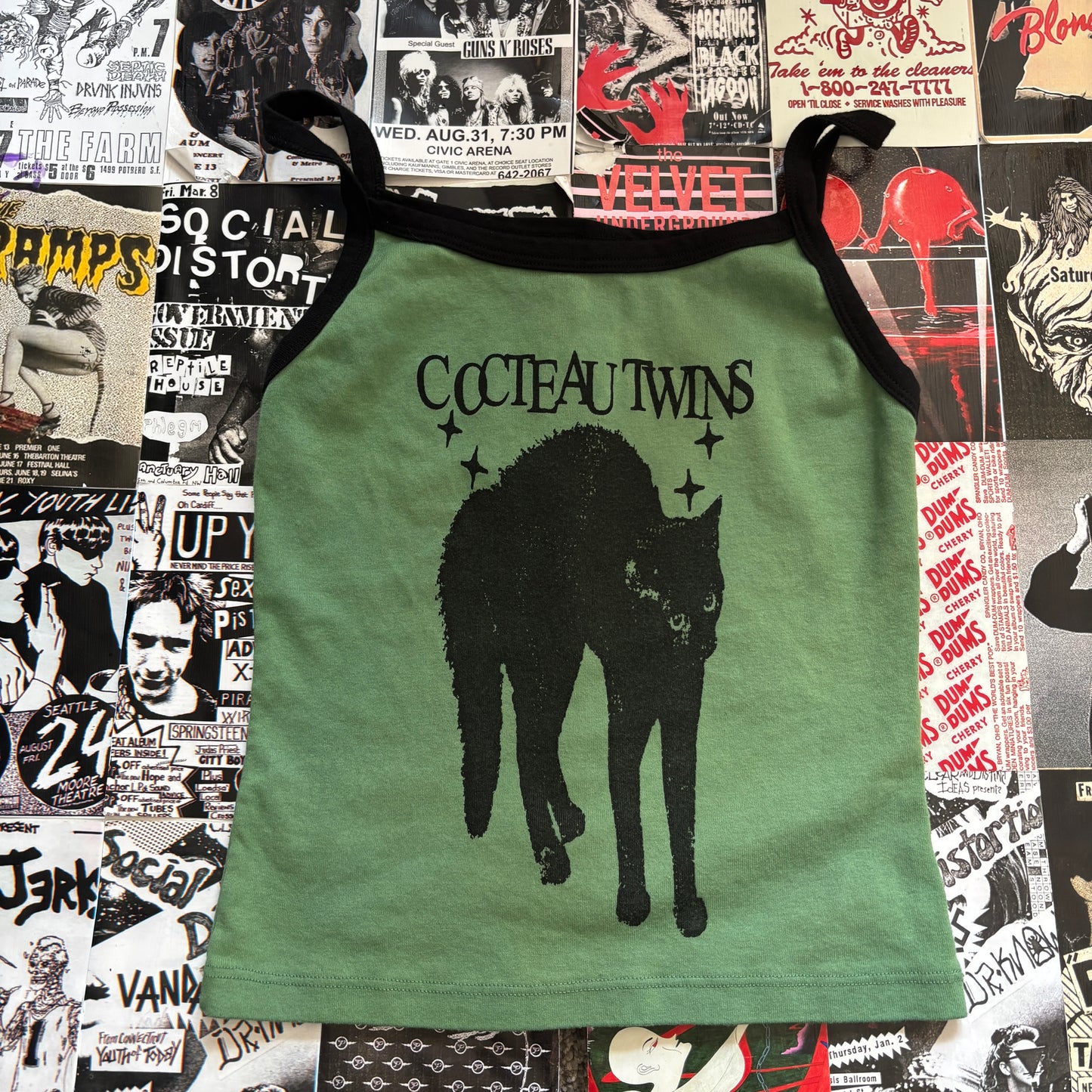 COCTEAU black/green tank