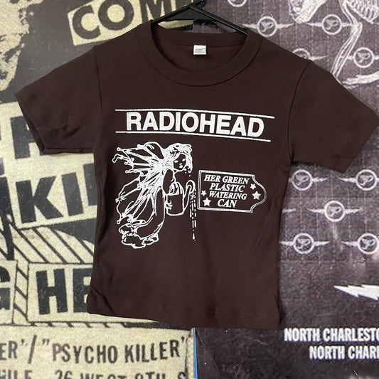 Radiohead brown baby tee