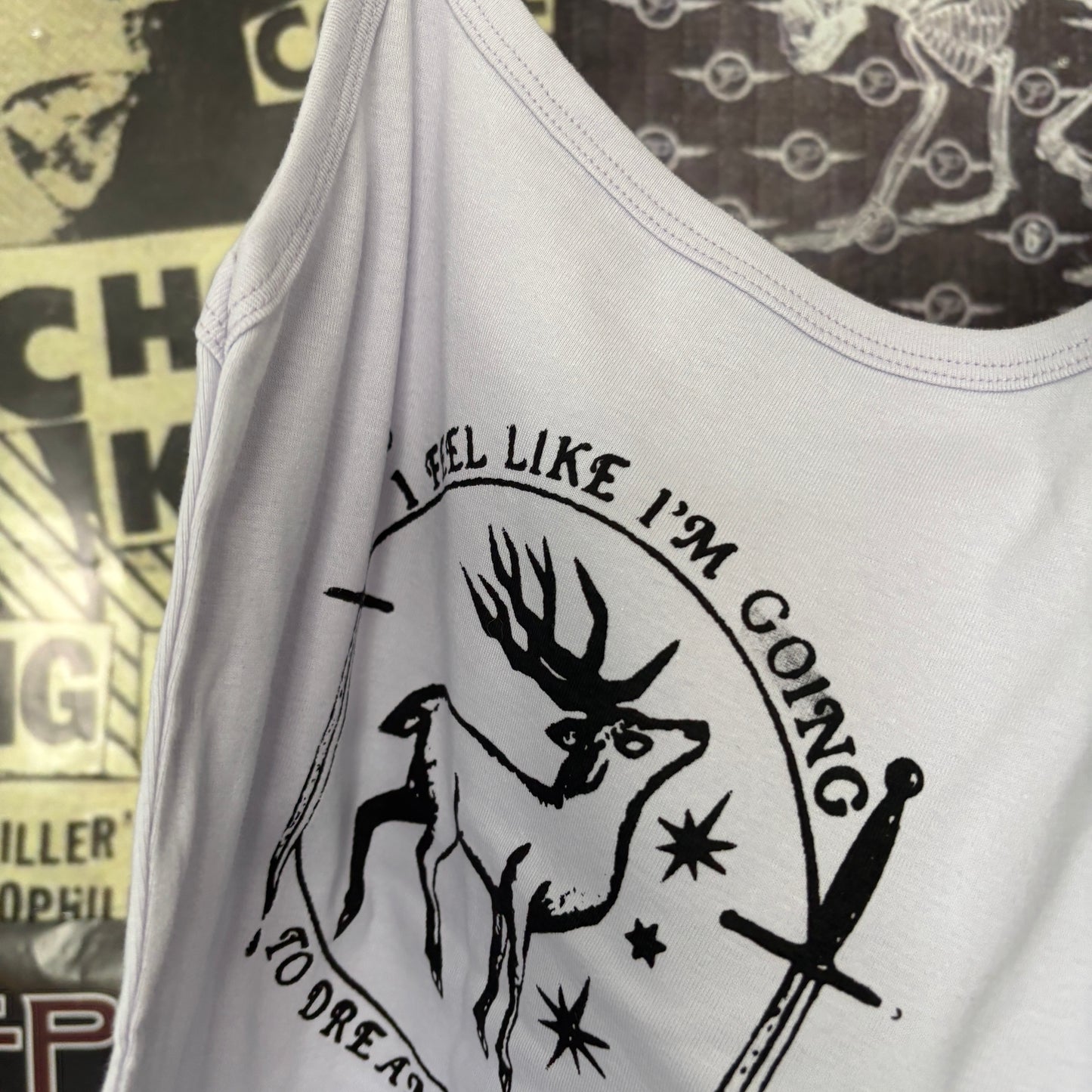 Twin peaks dreaming purple baby tank SM/MED