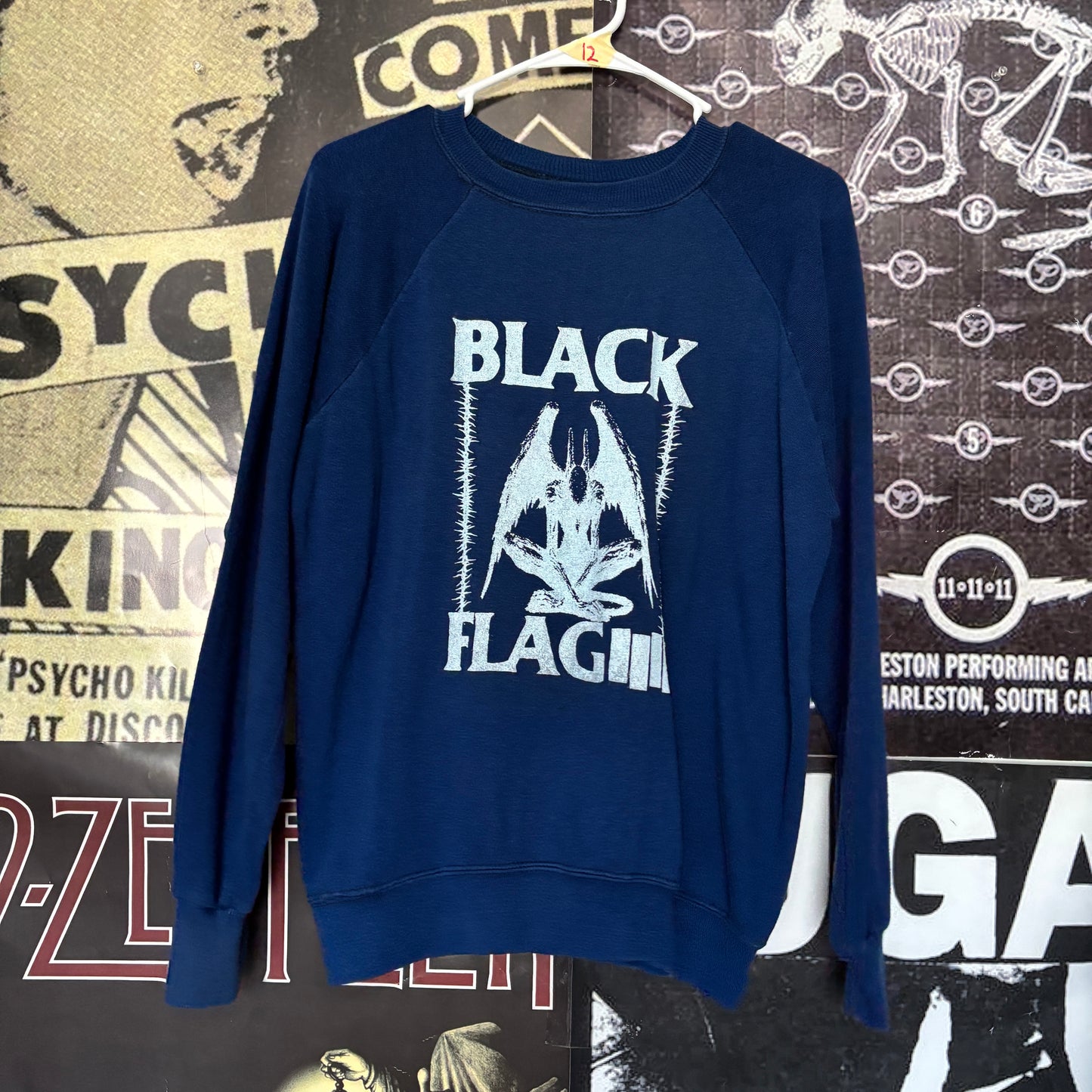 Black flag navy sweatshirt SM/MED