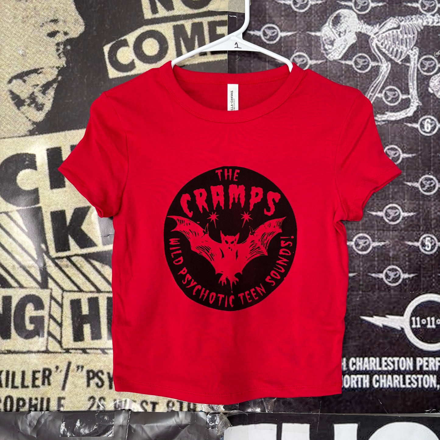 The cramps red baby tee