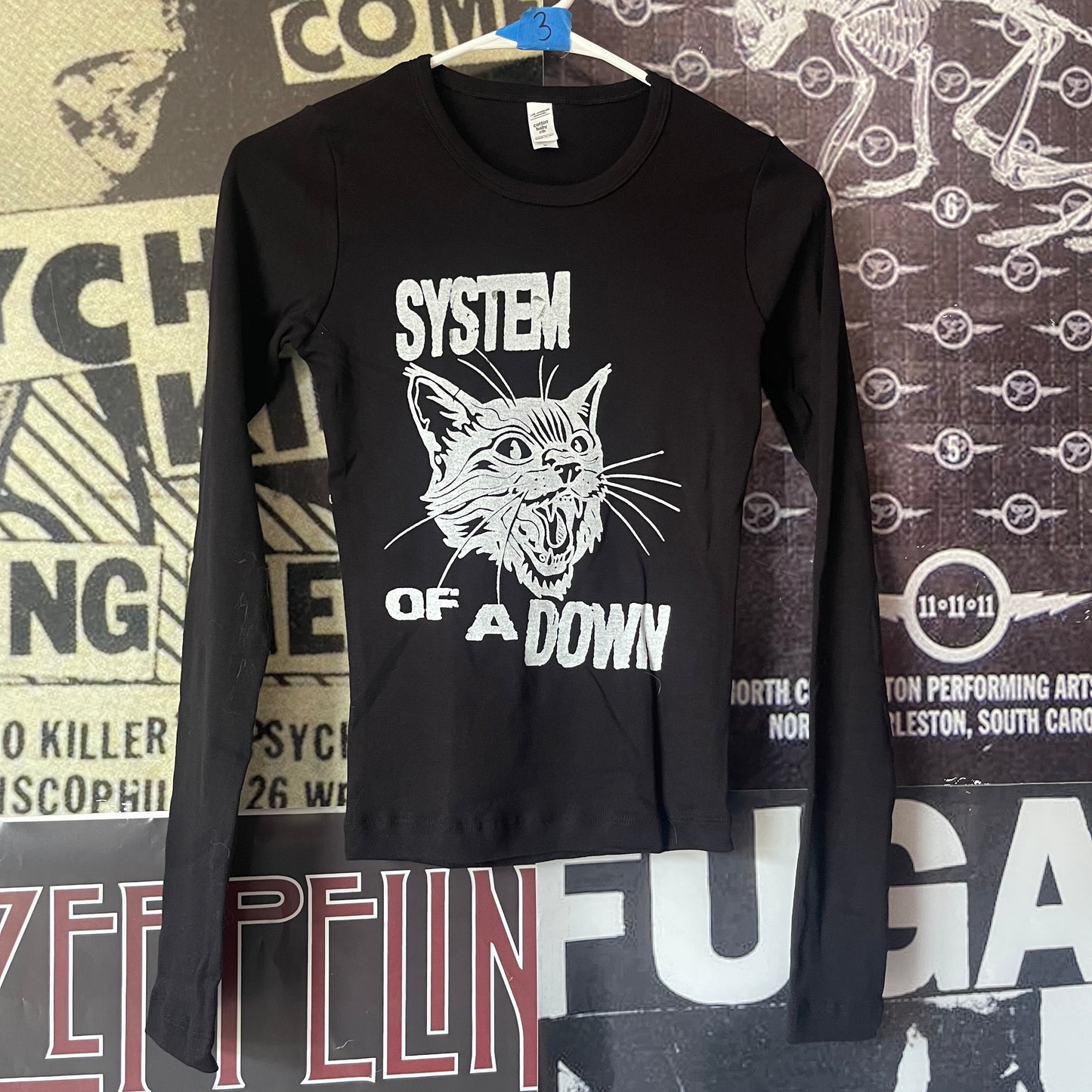 System of a Down black baby long sleeve