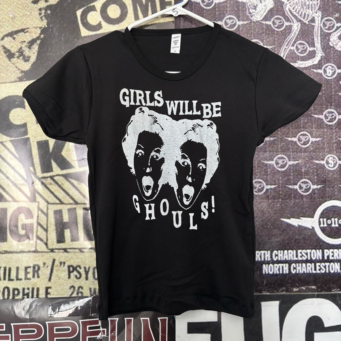 Ghouls black long baby tee